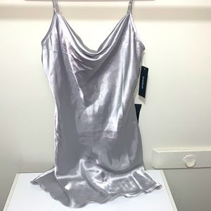 Silver mini dress